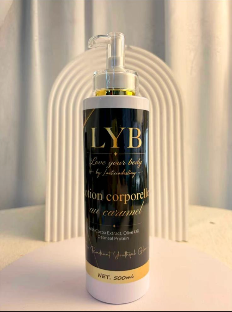 Lotion corporelle au caramel