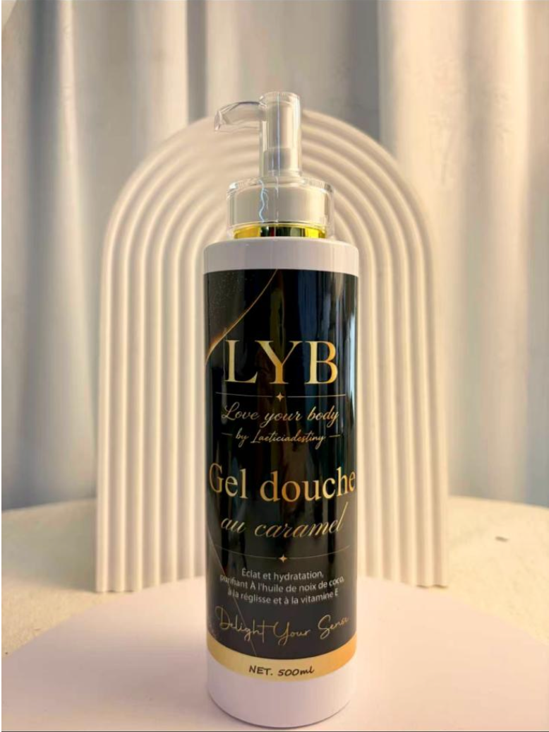 Gel douche au caramel